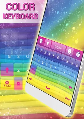 Color Keyboard android App screenshot 1